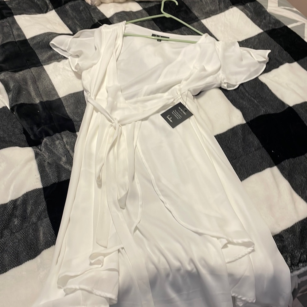 White Wrap Dress